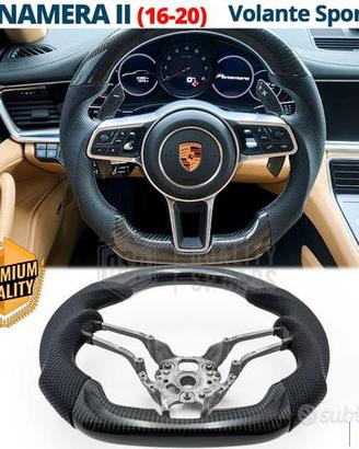 VOLANTE Sportivo Porsche Panamera Carbonio Pelle