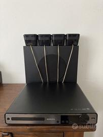 Impianto audio Philips con lettore DVD e casse