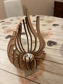Candelabro di legno