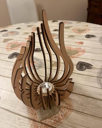Candelabro di legno