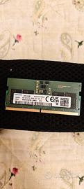 16 gb ram (8x2) ddr5 sodimm Samsung 5600 mhz