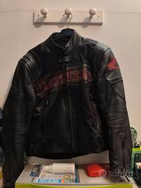 Suomy giubbotto in pelle con protezioni Honda