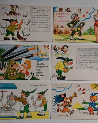 Cartoline Militari Anni '90 - Ricordi della Naja