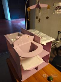 multifunzione bambole in legno