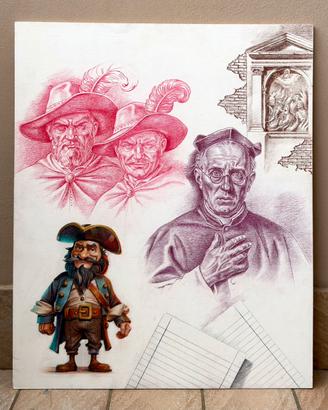 Opera su tavola 60x50 del Maestro Niola