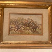 Quadro dipinto ‘900 V. Mattia