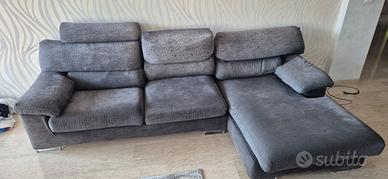 divano letto con penisola 290 cm per 160 /90 cm