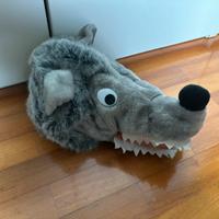 cappello peluche lupo