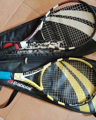COPPIA RACCHETTE BABOLAT + CUSTODIE ORIGINALI