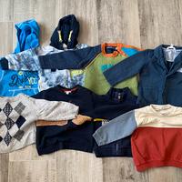 Set 8 felpe invernali bambino 6-9 mesi