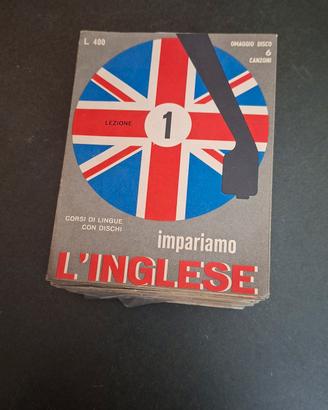 Collezione vinili 45 giri Impariamo l'inglese 1962