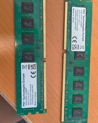 Coppia RAM PNY 16GB DDR3 UDIMM