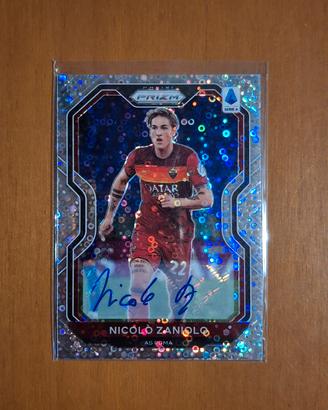 Card Nicolò Zaniolo Roma autografata e numerata