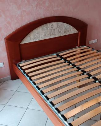splendido letto matrimoniale in legno di ciliegio