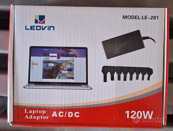 Alimentatore Notebook 120w universale 8 connettori