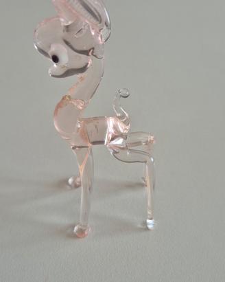 Cerbiatto vintage stile Bambi in vetro