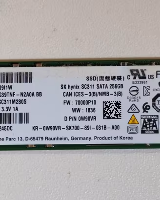 SK Hynix SC311 M2 M.2 2280 Sata SSD 256 GB - 98%