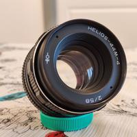HELIOS 44M-4 58mm f2 obiettivo ZENIT M42, PERFETTO