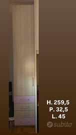 Armadio 1 anta per cameretta