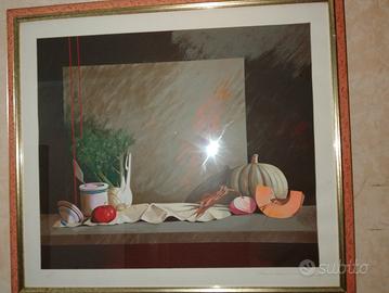 Quadro firmato, grande,per ristorante o cucina