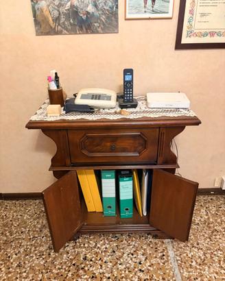 Mobile/consolle in legno con casseto e anta