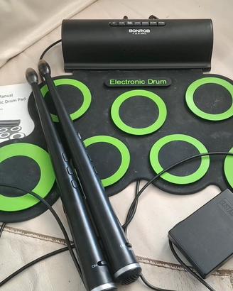 Batteria Musicale Elettronica Roll-Up Bonroq 