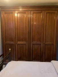 Armadio noce per camera matrimoniale