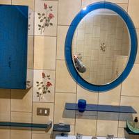 ACCESSORI BAGNO IN CRISTALLO AZZURRO