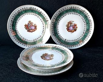 Set di 4 Piatti in Porcellana, Bavaria Germania