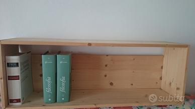 Libreria mensola in abete cm. 80x20x30