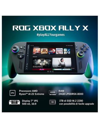 Asus Rog Xbox Ally X 24GB Ram Come nuova