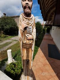statua Scultura Sacra in legno, gesso. cm160