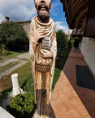 statua Scultura Sacra in legno, gesso. cm160