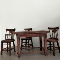 tavolo e sedie per presepe 