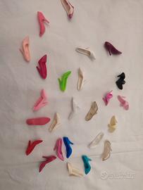 Lotto scarpe Barbie spaiate