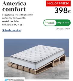 Materasso matrimoniale e topper matrimoniale