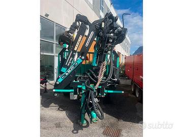 RIMORCHIO PIZETA FORESTALE 3 ASSI con GRU