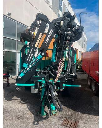 RIMORCHIO PIZETA FORESTALE 3 ASSI con GRU