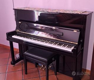 Splendido Pianoforte Verticale H. Hartmann Nero Lu