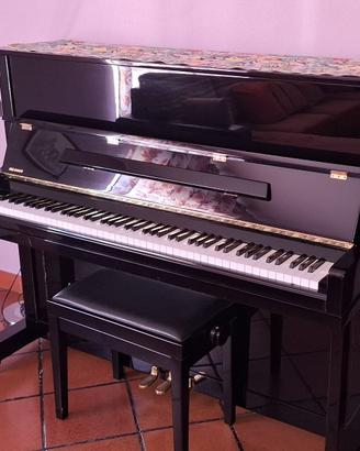 Splendido Pianoforte Verticale H. Hartmann Nero Lu