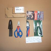 Forbice e cutter con 5 lame Workpro+tronchese inox