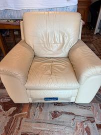 poltrona con recliner meccanico