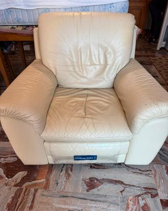 poltrona con recliner meccanico