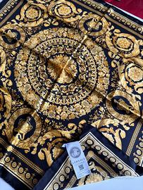 Versace foulard bandana in seta grande barocco 90