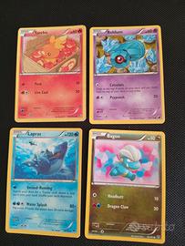 Lotto 4 carte Pokemon 
