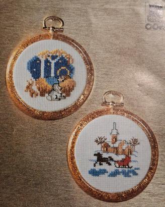 Kit Punto Croce disegni natalizi 