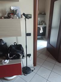 asta con microfono professionale 