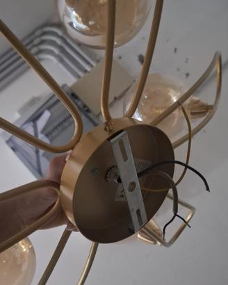 lampadario con sfere 