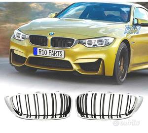 GRIGLIE BMW F32 F33 F36 LOOK M4 NERO CROMATO