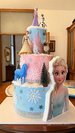 torta scenografica frozen